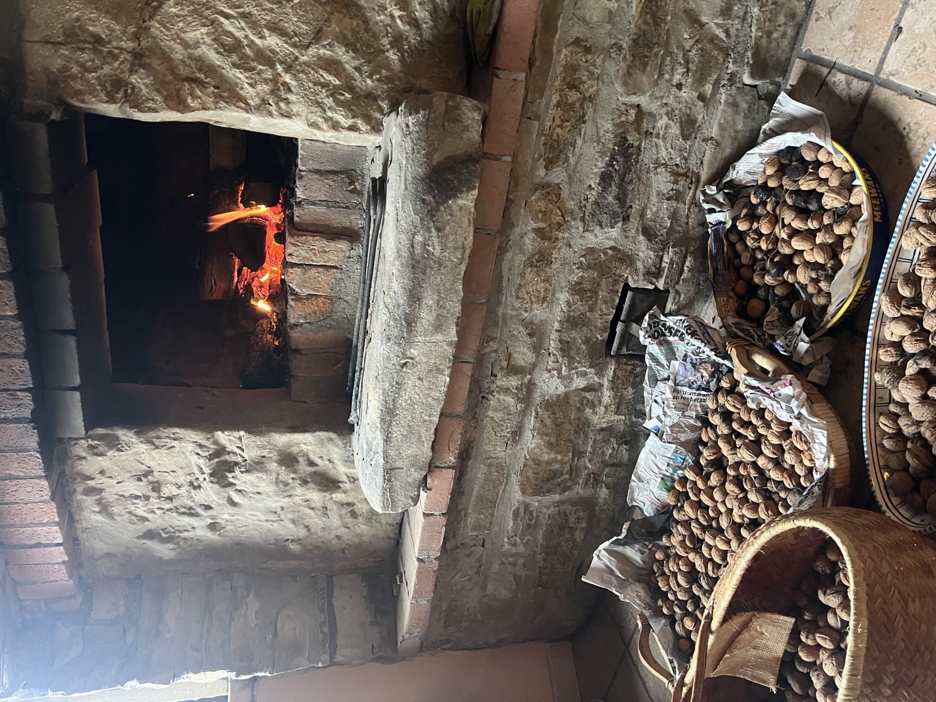 Walnuts by the fire