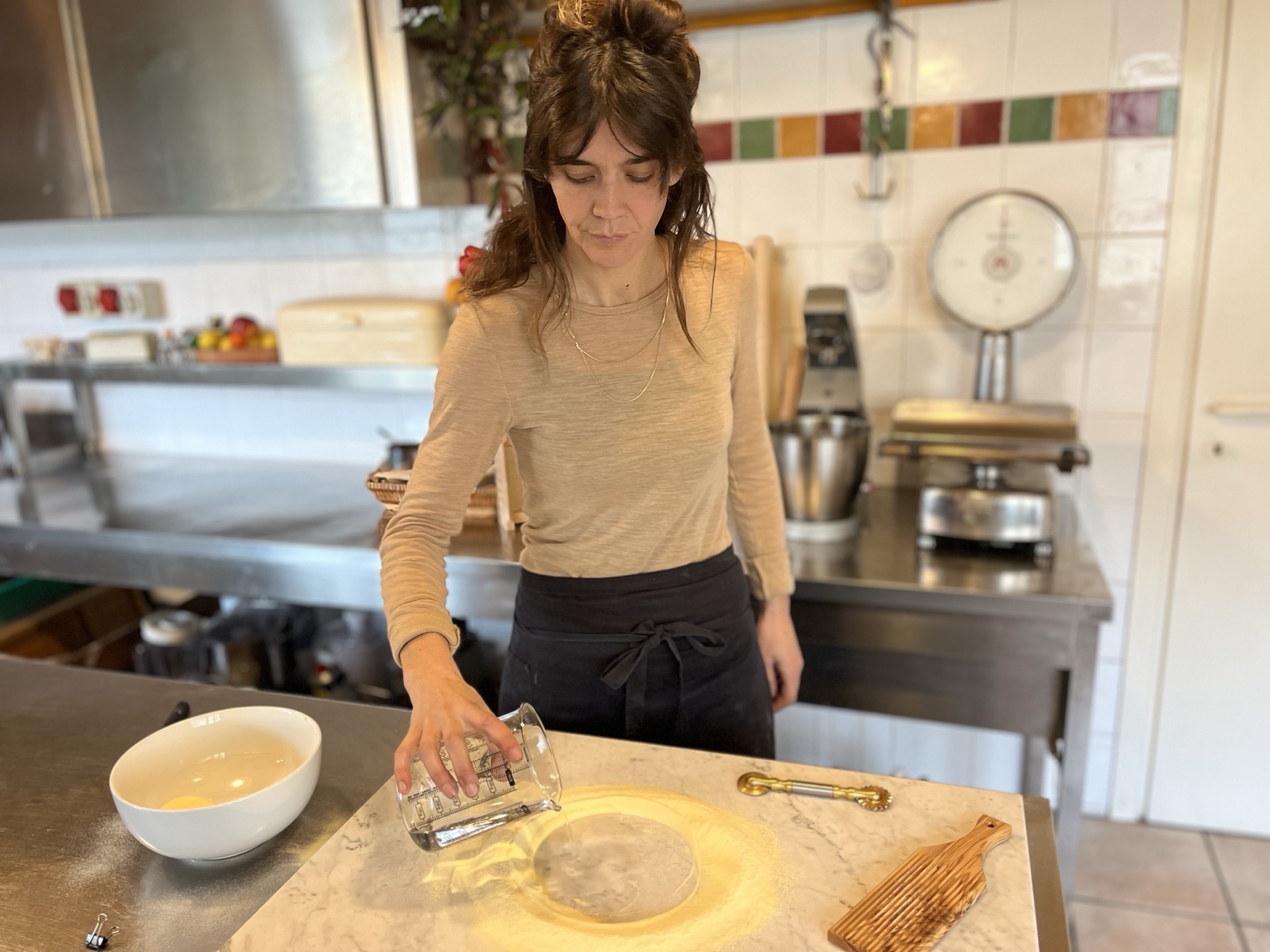 Anne Maike in the kitchen