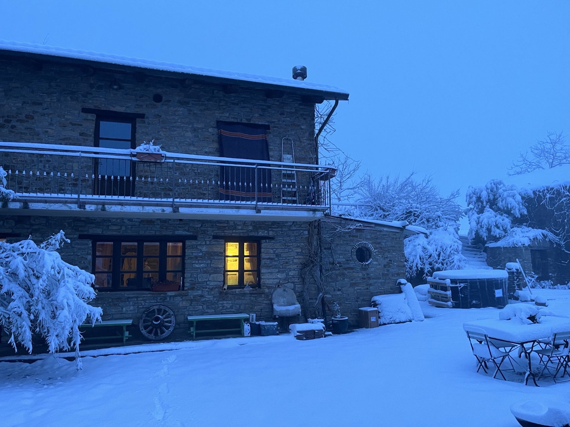 Deep winter snow